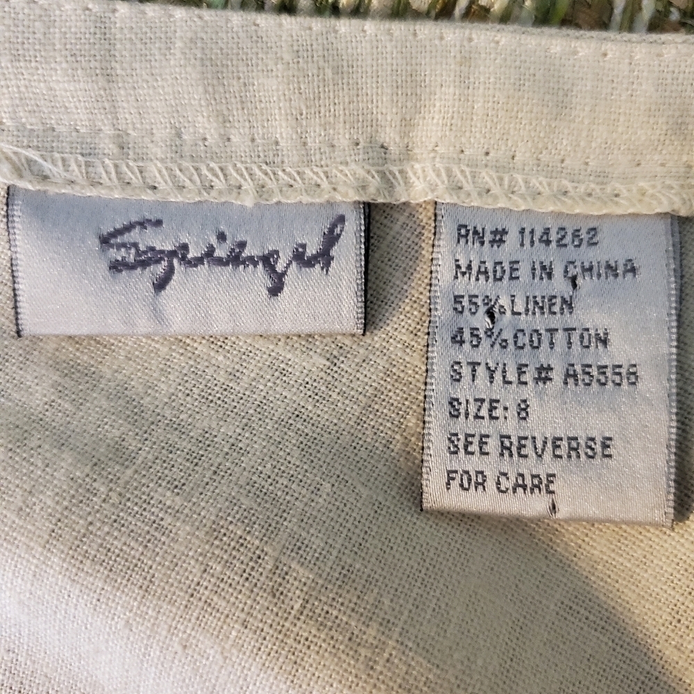 Spiegel Linen/Cotton Beaded Skirt - image 4